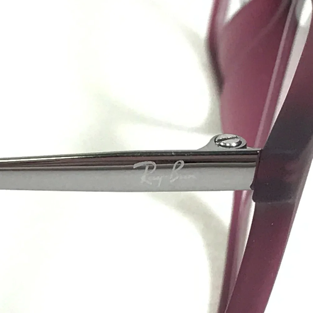 Ray-Ban Eyeglasses Frames RB7053F 5526 Purple Silver Rectangular 54-17-140